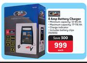 Motoquip 8 Amp Battery Charger-Each