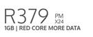Nokia X10 5G-On 1GB Red Core More Data (24 Months)
