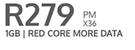 Nokia X10 5G-On 1GB Red Core More Data (36 Months)