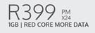 Nokia X20 5G-On 1GB Red Core More Data (24 Months) 