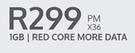 Nokia X20 5G-On 1GB Red Core More Data (36 Months)