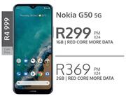 Nokia G50 5G-On 1GB Red Core More Data (24 Months)
