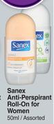 Sanex Anti Perspirant Roll On For Women Assorted-50ml