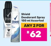 Shield Deodorant Spray Assorted-For Any 2  x 150ml