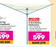 Retractaline 3-Arm Rotary Clothesline 