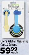 Chef's Kitchen Measuring Cups & Spoons-Each