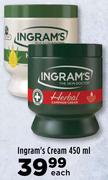 Ingram's Cream-450ml Each