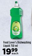 Food Lover's Dishwashing Liquid-750ml