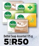 Dettol Soap Assorted 175g-For 5