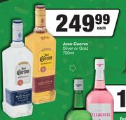 Jose Cuervo Silver Or Gold-750ml Each