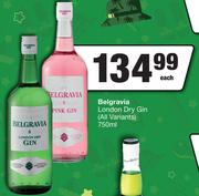 Belgravia London Dry Gin (All Variants)-750ml Each
