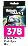 Gillette Mach3 Cartridges- 8's Pack