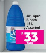 Jik Liquid Bleach-1.5Ltr Assorted