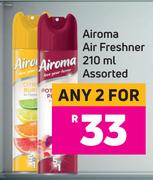 Airoma Air Freshner 210 ml Assorted- For Any 2