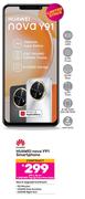 Huawei Nova Y91 Smartphone-On 1.3GB Red Top Up Core More Data