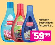 Mousson Bubble Bath Assorted-2L Each