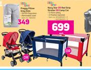Little One Navy Star Or Red Strip Stroller Or Camp Cot-Each