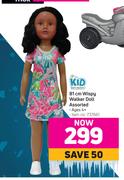 Kid Connection 81cm Wispy Walker Doll Assorted