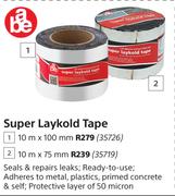 abe Super Laykold Tape 10m x 100mm