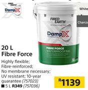 Fired Earth Damp X Fibre Force-5Ltr