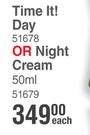 Mineraline Time It! Day Or Night Cream-50ml Each