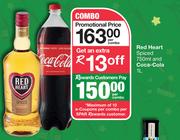 Red Heart Spiced-750ml & Coca Cola 1L-Per Combo