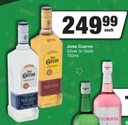 Jose Cuervo Silver Or Gold-750ml Each