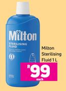 Milton Sterilising Fluid-1L Each