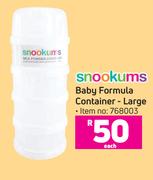 Snookums Baby Formula Container Large-Each