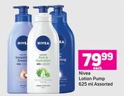 Nivea Lotion Pump Assorted-625ml Each