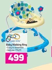 Baby walking clearance ring at game