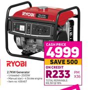 Ryobi 2.7KW Generator