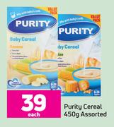 Purity Cereal Assorted-450g Each