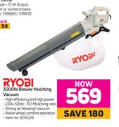 Ryobi 3000W Blower Mulching Vacuum