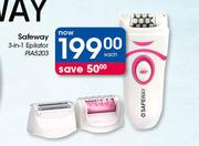 Safeway 3 In 1 Epliator PIA5203-Each