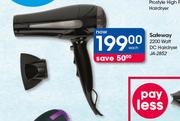 Safeway 2200 Watt DC Hairdryer JA-2852-Each