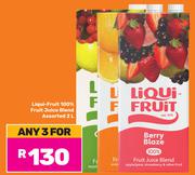 Liqui Fruit 100% Fruit Juice Blend Assorted-For Any 3 x 2L