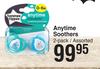 Tommee Tippee Anytime Soothers (2 Pack Assorted)-Per Pack