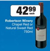 Robertson Winery Chapel Red Or Natural Sweet Red-750ml