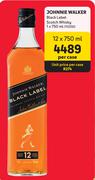 Johnnie Walker Black Label Scotch Whisky-12 x 750ml