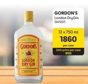 Gordon's London Dry Gin-12 x 750ml Per Case