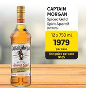 Captain Morgan Spiced Gold Spirit Aperitif-12 x 750ml