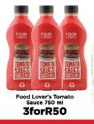 Food Lovers Tomato Sauce-For 3 x 750ml
