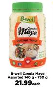 B-Well Canola Mayo Assorted-740g/750g Each