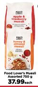 Food Lovers Muesli Assorted-750g Each