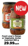 Food Lovers Mango Or Vegetable Atchar Assorted-380g Each