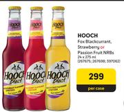 Hooch Fox Blackcurrant Strawberry Or Passion Fruit NRBs-24 x 275ml Per Case