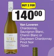 Van Loveren Chardonnay,Sauvignon Blanc,Chenin Blanc Or Daydream Chardonnay Pinot Noir-For 2 x 750ml