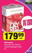 Namaqua Smooth Dry Red Or Johannisberger Red-5L Each