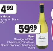 Spier Sauvignon Blanc, Chardonnay/Pinot Noir, Chenin Blanc Or Chardonnay-750ml Each